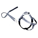 REFLECTIVE FREEDOM NO-PULL HARNESS AND LEASH - BLACK / XXL